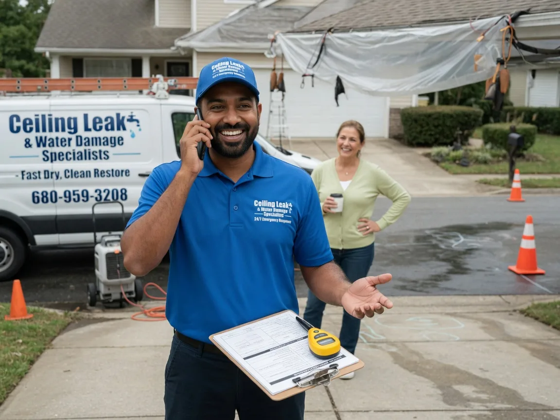 Ceiling Leak Cleanup Blanchard, ND FAQs